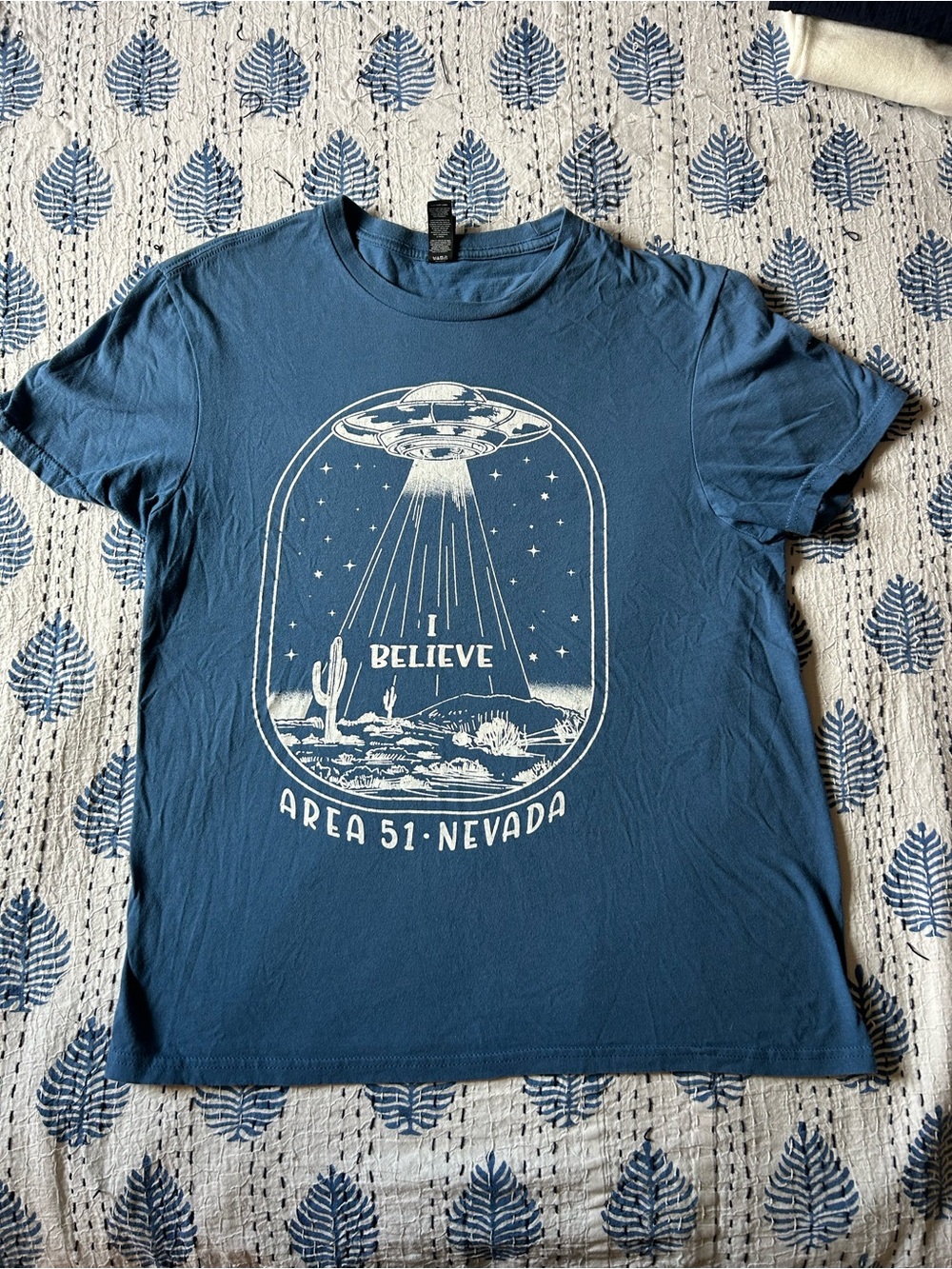 I Believe Area 51 Nevada Graphic Tee - Blue